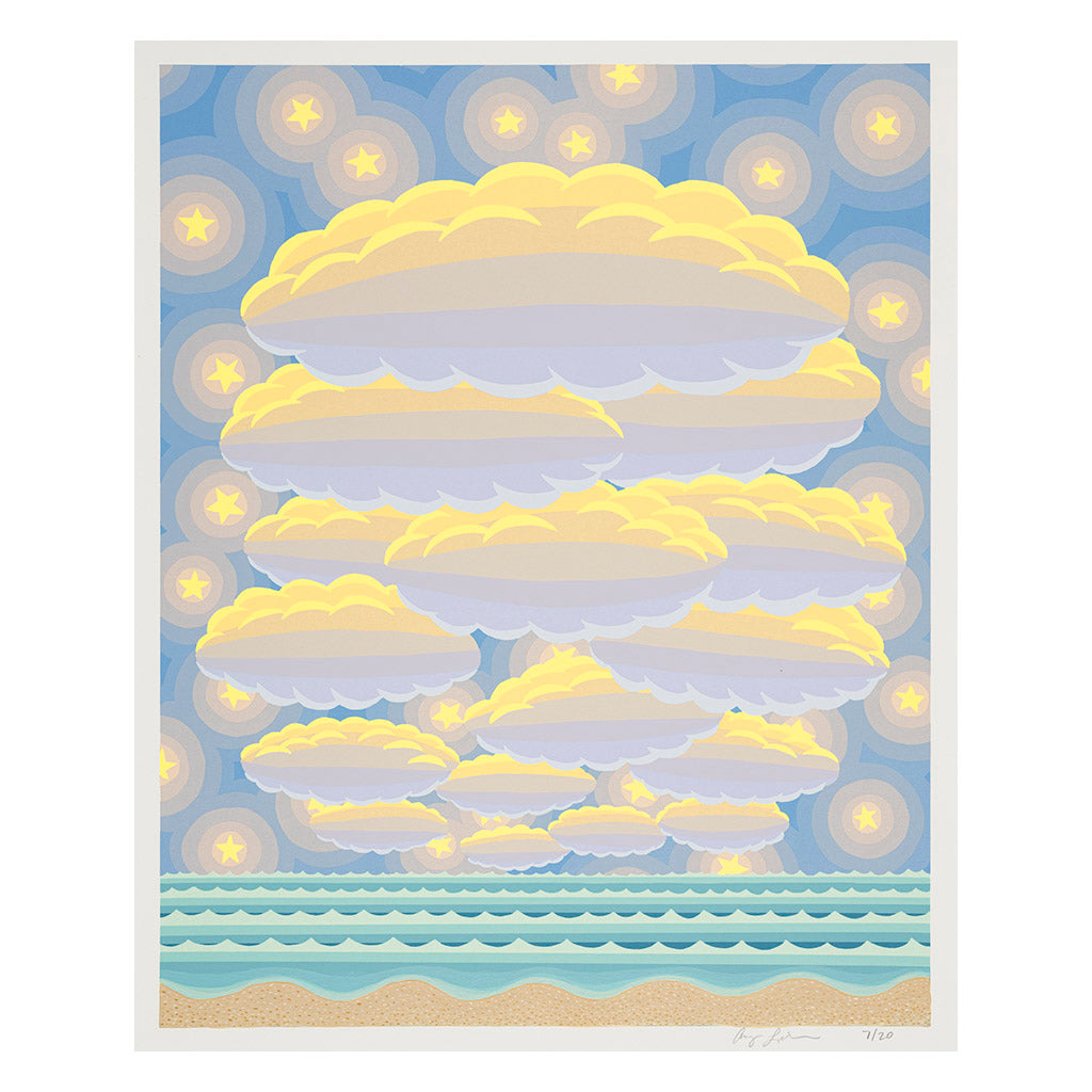 Daylight Stars & Clouds, hand-finished