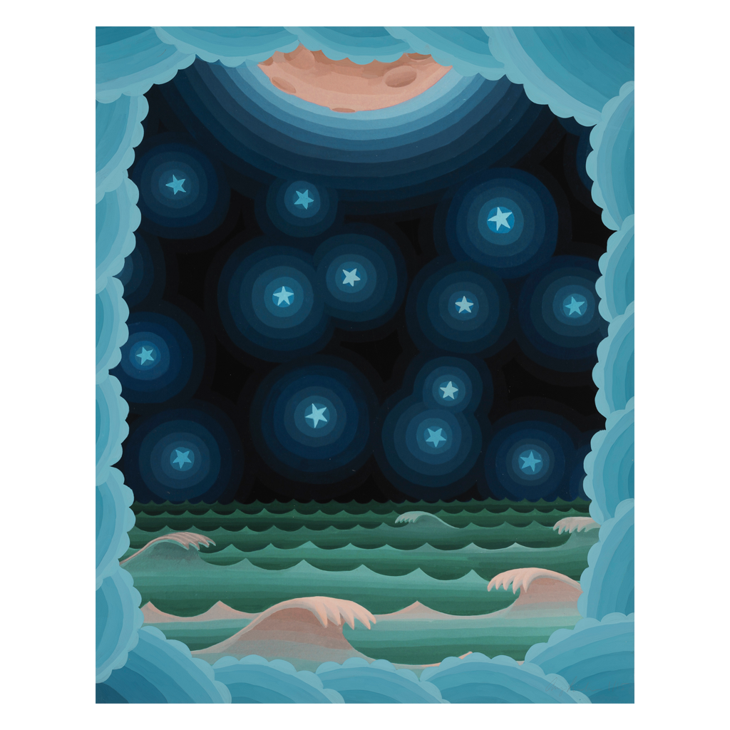 Moon, Stars & Waves