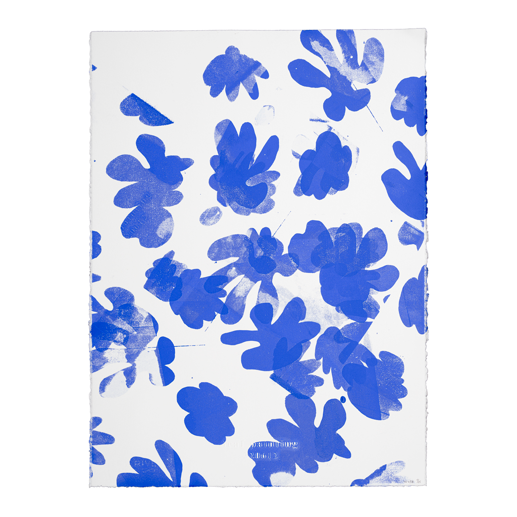 Blue Leaf Painting 220612