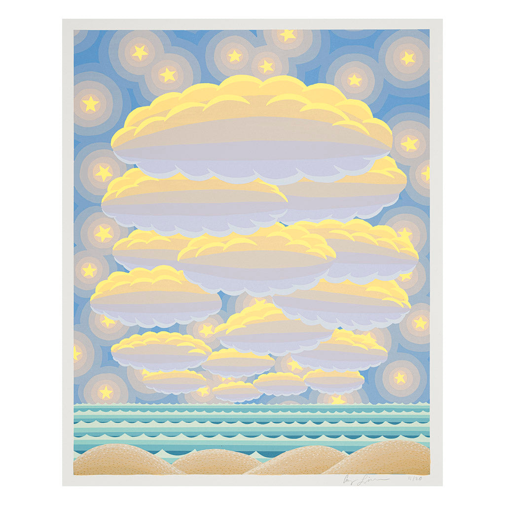 Daylight Stars & Clouds, hand-finished