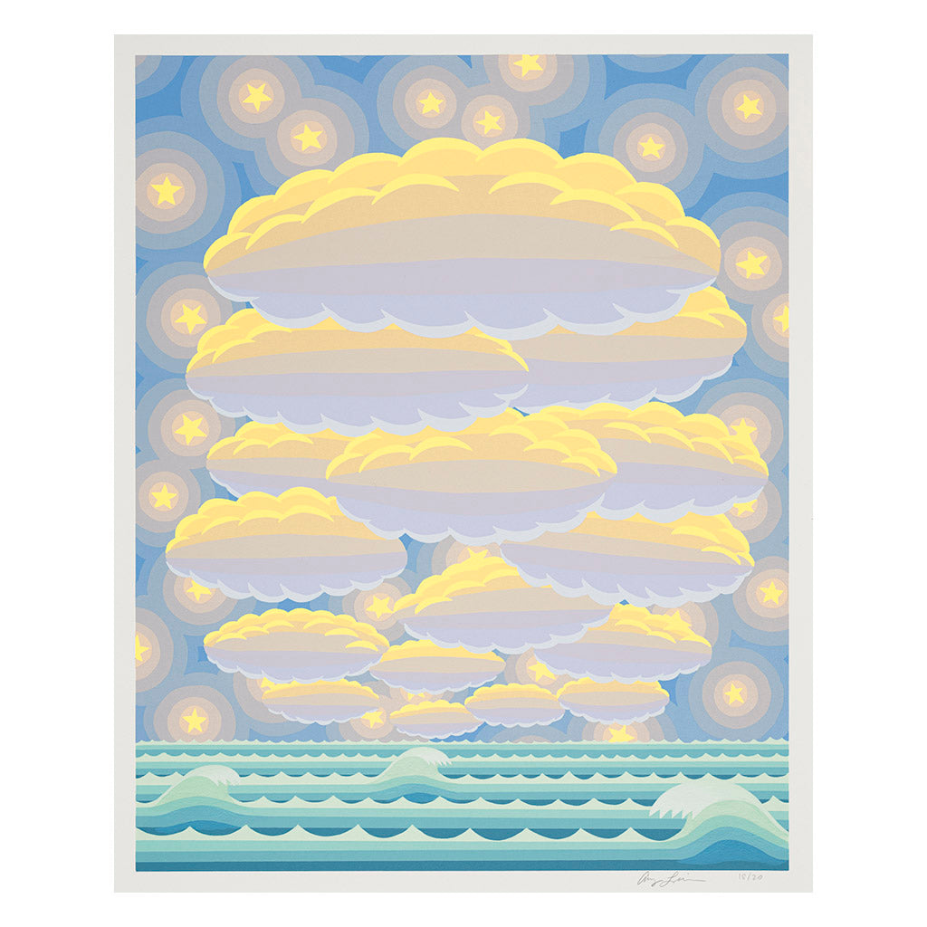 Daylight Stars & Clouds, hand-finished