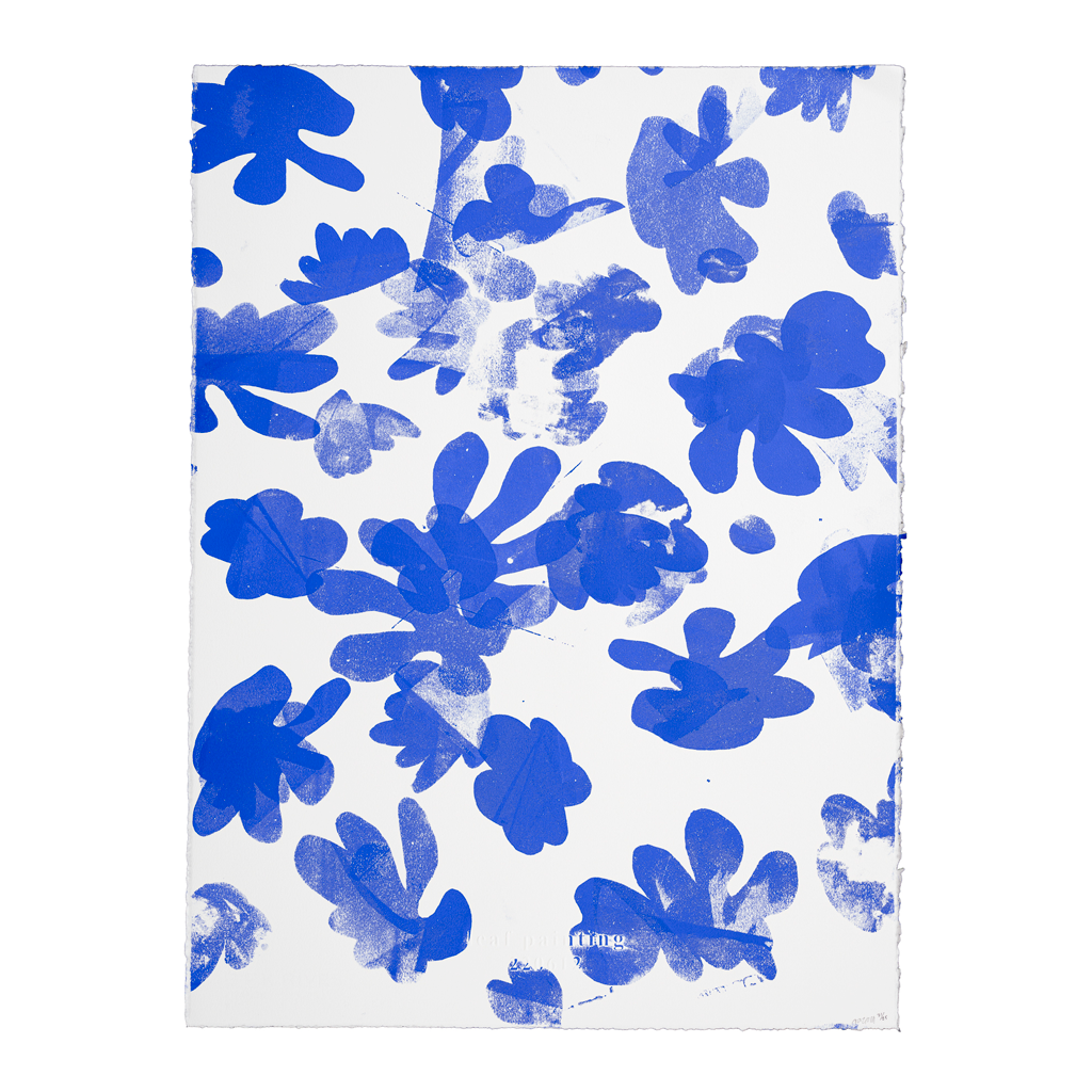 Blue Leaf Painting 220612